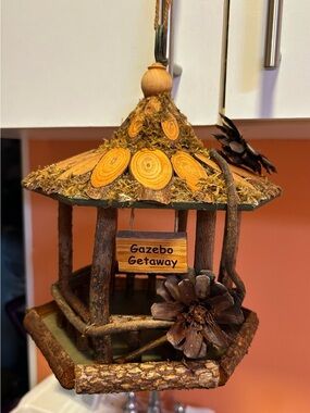 Gazebo bird-feeder.